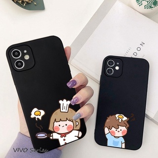 เคสโทรศัพท์มือถือแบบนิ่มเนื้อด้านสําหรับ VIVO Y1S Y11 Y12 Y12i Y12S Y15 Y17 Y19 Y20 Y20i Y20S Y53 Y55 Y67 Y71 Y71i Y81 Y81i Y85 Y91 Y91C Y93 Y95 Y30 Y50 Y31 Y51 2020 V5 V5S V9 QLRO-1