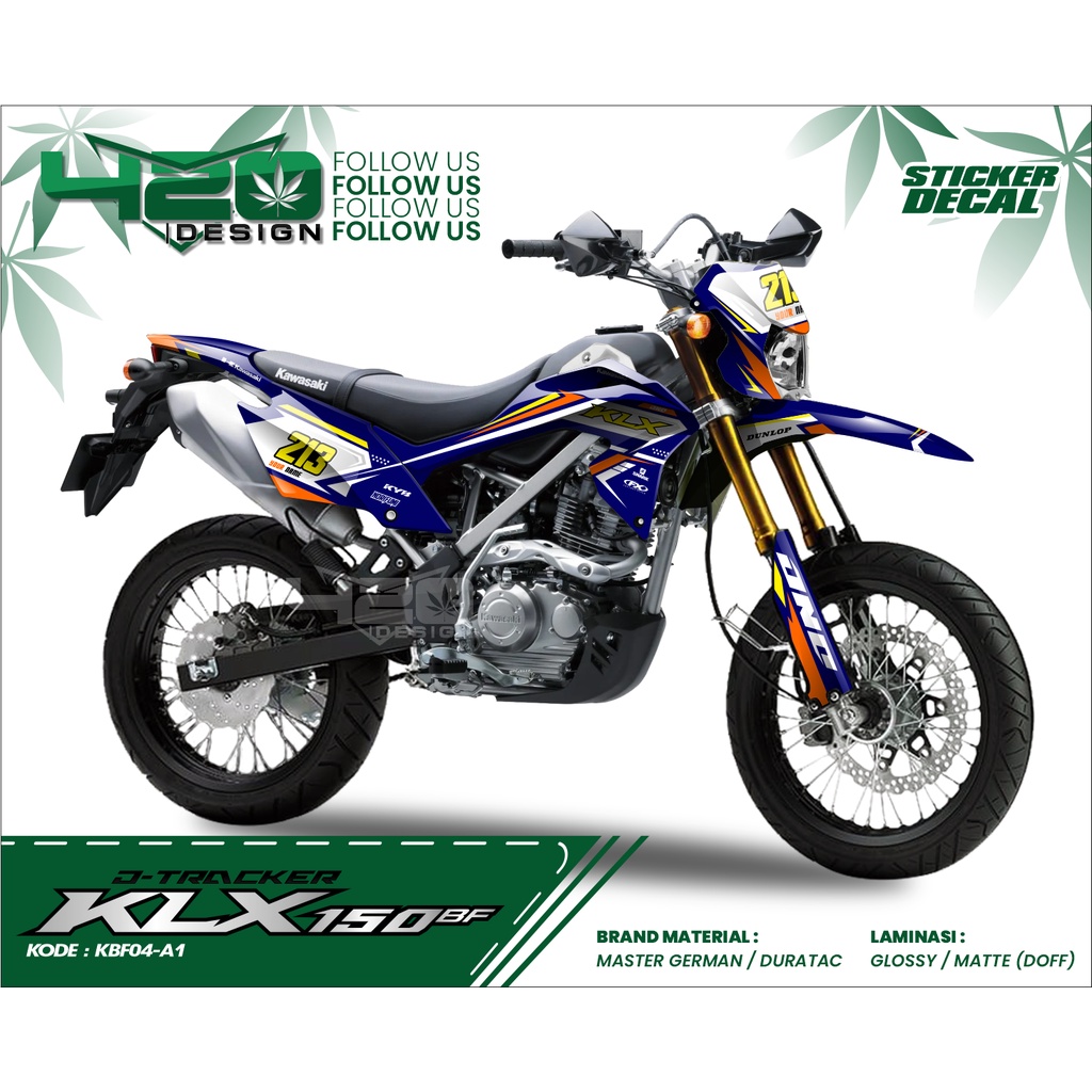 รูปลอก Fullbody KLX 150 BF ใหม่ที่กําหนดเอง / สติ๊กเกอร์รูปลอก Fullbody KLX 150 / สติ๊กเกอร์ KLX 150