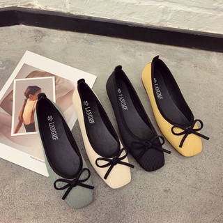 Minimalshoes รองเท้าแฟชัน รุ่น Ribbon Knit Shoes พร้อมส่ง