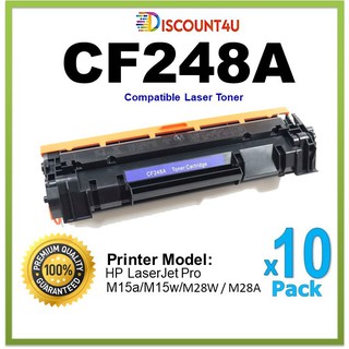 **Pack10** Discount4U .. ตลับหมึกเลเซอร์ Toner HP CF248A ใช้กับ HP LaserJet Pro M15a/M15w LaserJet Pro M28a/M28w