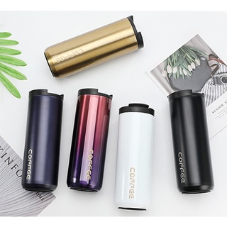 (yilufa)  แก้วเก็บอุณหภูมิ  ขนาด 400 ml / 500 ml สะดวกต่อการใช้งาน  สีสันน่าพกพา สแตนเลส304