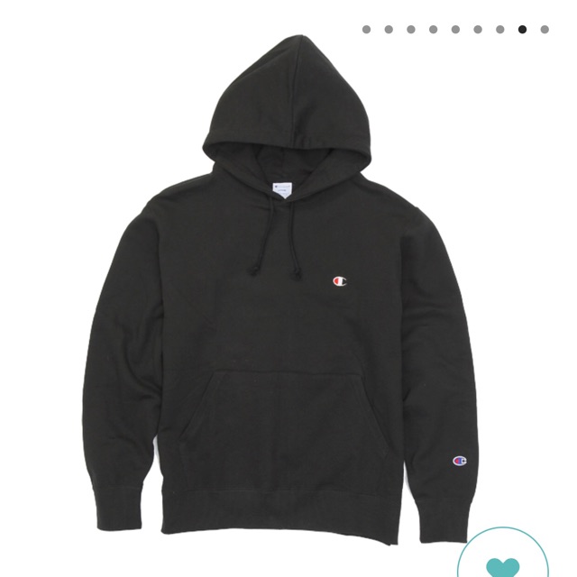 champion hoodie black small logo