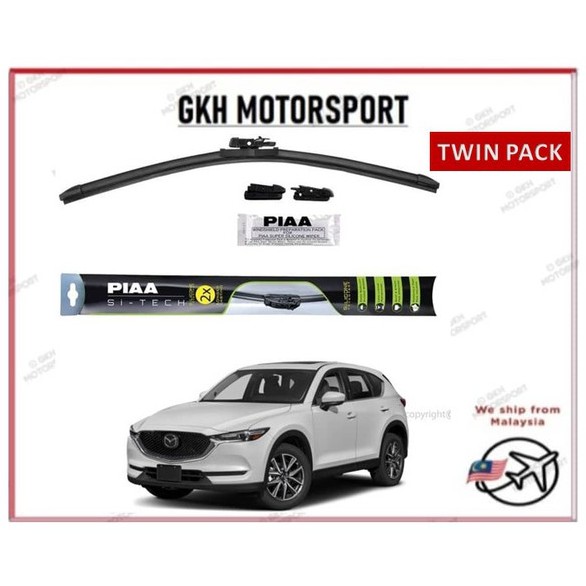 Mazda CX-5 PIAA SI Tech ใบปัดน้ําฝนซิลิโคนแบบนุ่ม