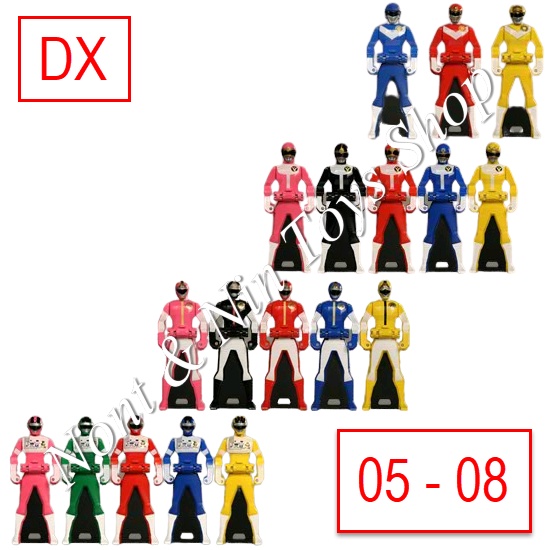 Gokaiger DX Ranger Key เรนเจอร์คีย์ ขบวนการโกไคเจอร์ (ชุดที่ 2 เซนไต ลำดับที่ 5-8 : Sun Vulcan,Goggle V,Dynaman,Bioman)