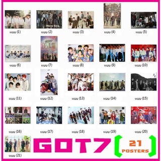 โปสเตอร์ GOT7 (21แบบ) ก็อตเซเวน วง ดนตรี บอยแบนด์ เกาหลี  รูป ภาพ ติดผนัง สวยๆ poster 34.5x23.5นิ้ว(88x60ซม.โดยประมาณ)