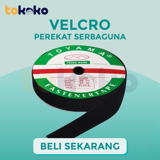 Velcro Perekat Serbaguna per meter Hitam dan Putih