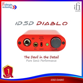 iFi Audio iDSD Diablo DAC-Amp ขนาดพกพา 600Ω PCM32-Bit/768kHz DSD512 MQA รับประกันศูนย์ไทย 1 ปี