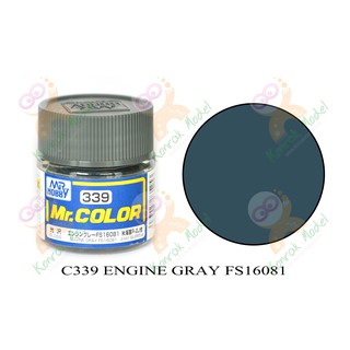 สีสูตรทินเนอร์ Mr.hobby Mr.color C339 Engine Gray FS16081 Semi-Gloss 10ml