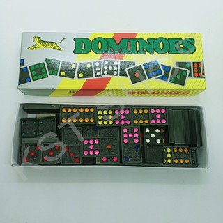 DOMINOES โดมิโน่ โดมิโน เกมส์ตัวต่อ ของเล่นเสริมทักษะ (55ตัว)