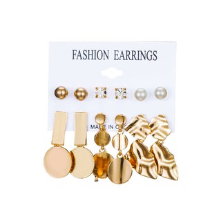 ตุ้มหูแฟชั่น ต่างหูแฟชั่น ตุ้มหูแบบเซ็ท หลากหลายรูปแบบ Women Earring, Fashion Earring