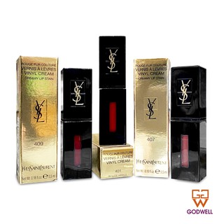 Yves Saint Laurent - YSL Rouge Pur Couture Vernis A Levres Vinyl Cream (Colour401/407/409) - Ship From Hong Kong