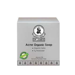 Dr.james Acne Organic Soap 80g S1 ดร.เจมส์ แอคเน่ ออแกนิค โชป