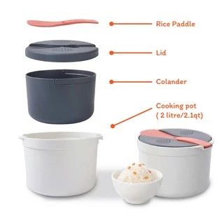 หม้อหุงข้าว 🍚 หม้อหุงข้าวด้วยไมโครเวฟ Pastina Microwave Rice Cooker ได้มาตราฐานเครื่องหมาย มอก 655