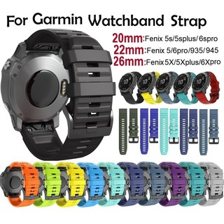 สายนาฬิกา สำหรับ Garmin Fenix 7 , ซิลิโคน สาย Fenix 7X Strap , Fenix 7S, Garmin Fenix 5 Strap Fenix 6 Fenix 6S , Fenix 6X / Fenix 5plus, Fenix 5S plus / Forerunner 935/945 / instinct, instinct2, instinct2s,Fenix 5X / 5X plus Fenix 6 , Garmin Fenix 3 band