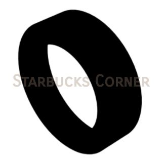 ยางรองแก้ว สีดำ ขนาด 6.5cm | Black Silicone Coaster