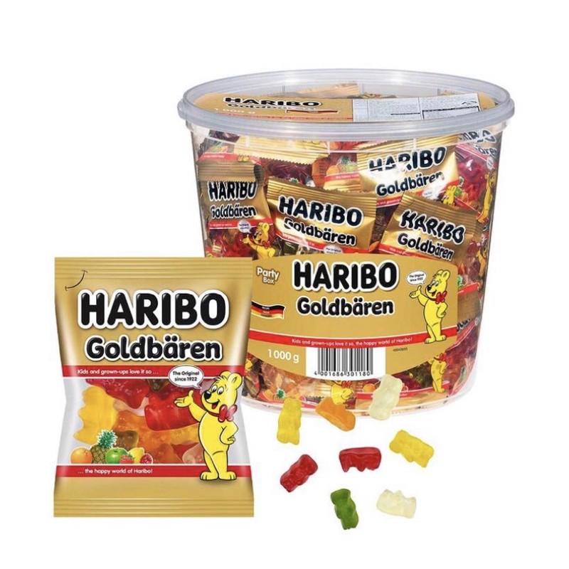 เยลลี่ Haribo Goldbaren Minis ขนาด 1 กิโลกรัม บรรจุ 100 ห่อ สินค้า ...