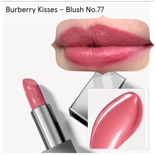 Beauty-Siam แท้ทั้งร้าน !! BURBERRY KISSES LIP  COLOR FULL SIZE 3.3 G. NO.77 BLUSH