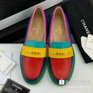 Chanel X Pharrell Capsule Suede Loafers Shoes