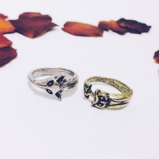 Owl and Fox ring