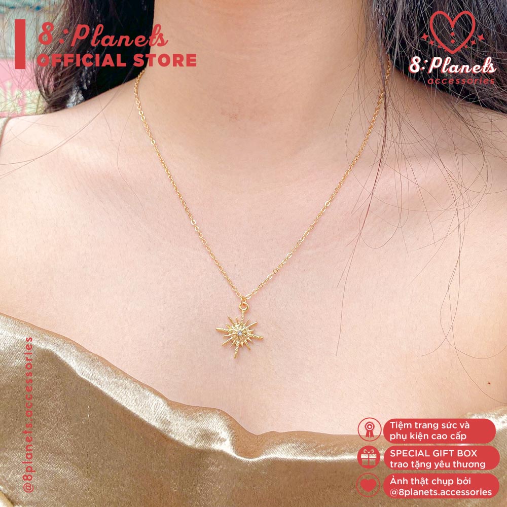 สร้อยคอ 8 Planets Shining Sun (สีทองและสีเงิน)