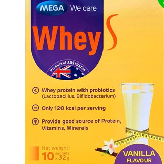 TT MEGA Whey S Vanilla 10 ซอง x 32 กรัม ( เมก้า เวย์ เอส WheyS โปรตีน วานิลลา Protein Isolate Glutamine )