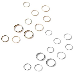 10 ชิ้นผู้หญิงผสมวินเทจเรียบง่ายร่วม Knuckle เล็บ Midi แหวนแฟชั่น
