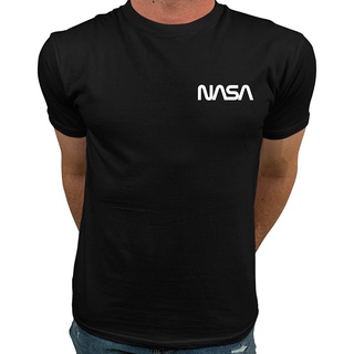 【Hot】Swordsman เสื้อยืดลำลอง Market Trendz Official Logo NASA I Smaller Upper Left Chest Logo NASA T Shirts For Men Popu