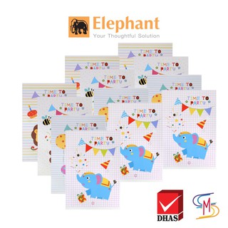 (เซ็ต12ชิ้น) Elephant สมุดนักเรียน K-202R 60 แกรม 20 แผ่น (คละลาย) ตราช้าง