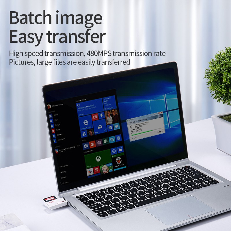 llano 2 in 1 การ์ดรีดเดอร์ USB TF / SD ขนาดเล็ก - รูปที่ 5