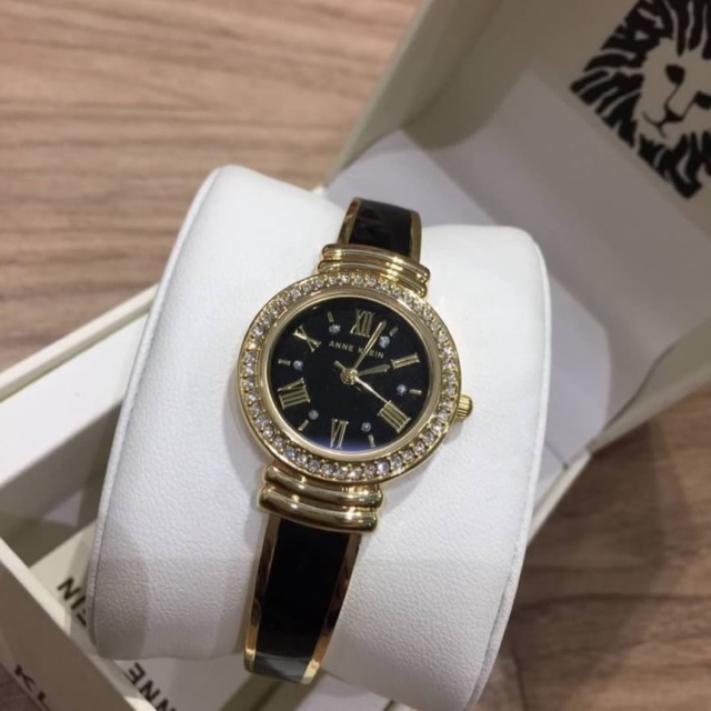 นาฬิกา Anne Klein Gold Crystal Dial Ladies Watch ของแท้