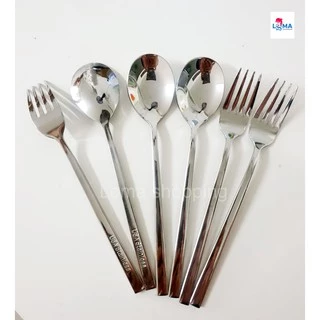 ช้อน ส้อมสแตนเลส USA อย่างหนา ((1 คู่ ช้อน+ส้อม))