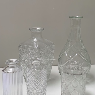 Clear vase vintage style | แจกันใสทรงวินเทจ | Oyster and Things.