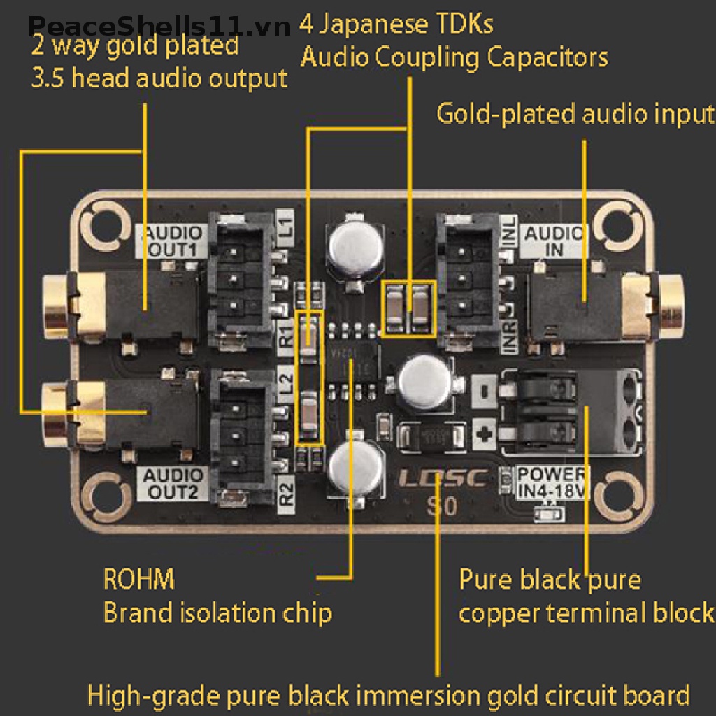 บอร์ดขยายเสียง DSP การแยกเสียงรบกวน