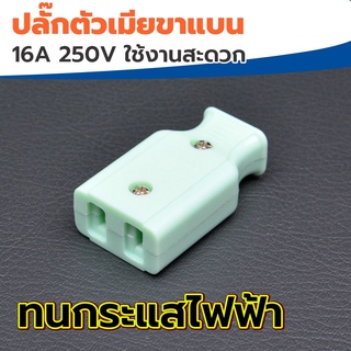 ปลั๊กตัวเมีย NANAL 2 ขาแบน ทองเหลือง คละสี (สุ่มสี)