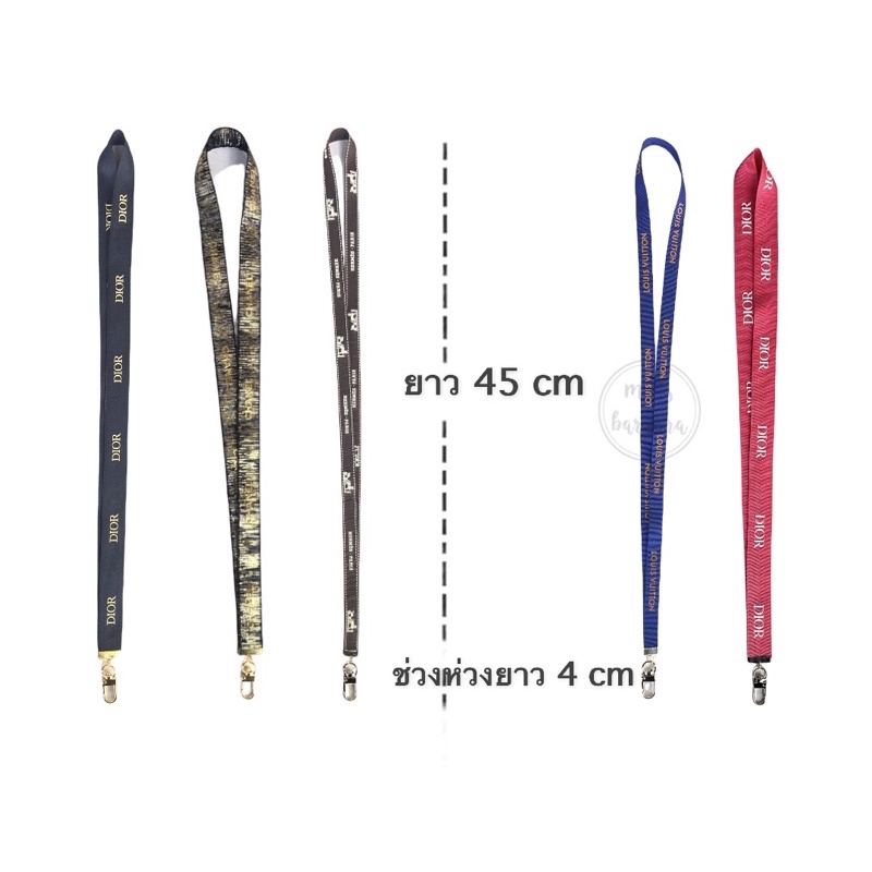 สายคล้องคอห้อยบัตร หรือสายคล้องมือถือ จากริบบิ้นแบรนด์เนมของแท้ (อ่านรายละเอียดก่อนสั่งซื้อ) - รูปที่ 6