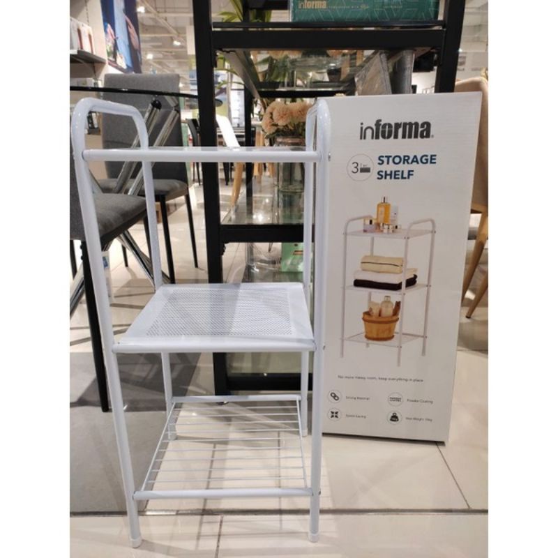 INFORMA 3-TIER WHITE SHELF / ภาชนะบรรจุอยู่ในรูปร่าง