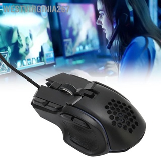 RGB Gaming Mouse 12800 DPI Optical Wired with 10 Programmable Buttons 13 Backlight Modes Mechanical