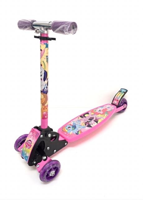 ล้อไม่มีไฟ## สกุตเตอร์ ลายม้าโพนี่ Pony แบบ3ล้อ(2ล้อหน้า) ของแท้ 100% My Little pony scooter!!! ลิขสิทธิ์แท้ - รูปที่ 3