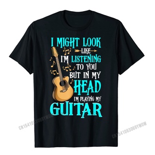 [COD]เสื้อยืด ผ้าฝ้าย พิมพ์ลาย I Might Look Like Im Listening To You แฟชั่นฤดูร้อน สไตล์ฮาราจูกุ สําหรับผู้ชายS-5XL