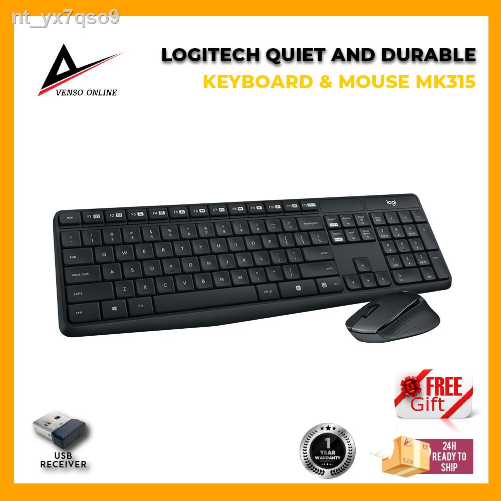 Logitech MK315 Quiet Wireless Combo Keyboard + Mouse - ORIGINAL