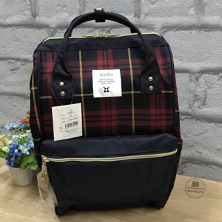 Anello Scottish Canvas Rucksack สีแดงสก๊อต