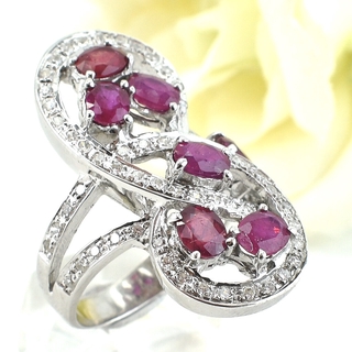 SKJewelryfactory แหวนเทับทิมแท้ ดีไซน์สวยเก๋หรูหรา ER01321-RBY