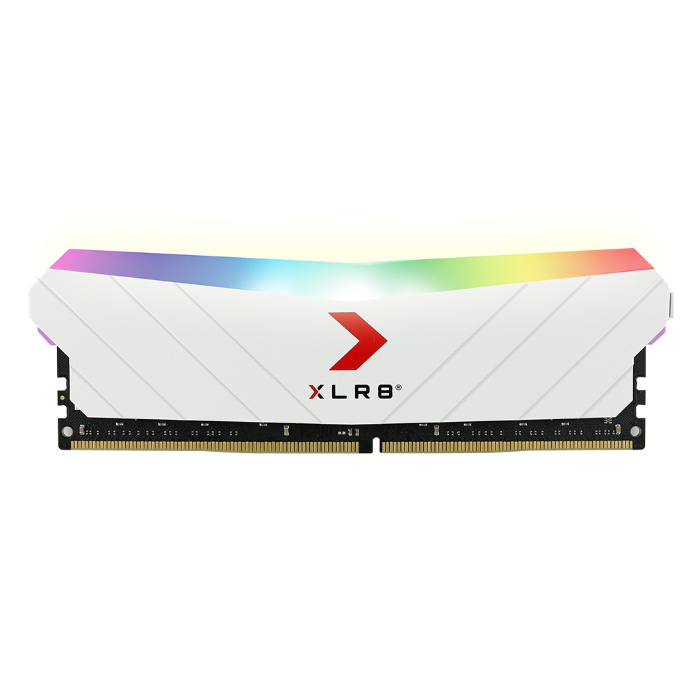 PNY Ram PC XLR8 RGB DDR4 3600MHz 8GB (Single Channel) White (แรมพีซี)