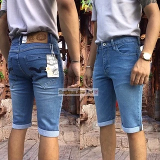 กางเกงยีนส์ขาสั้นสามส่วนผู้ชาย ผ้ายืด ใส่สบาย ไซด์ 28-42 ราคาถูก