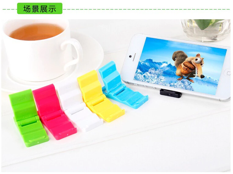 1 ชิ้น ที่มีสีสัน มินิ แบบพกพา ที่วางโทรศัพท์มือถือ สากล ทนทาน พลาสติก ปรับได้ พับ ที่วางสมาร์ทโฟน thumbnail 6