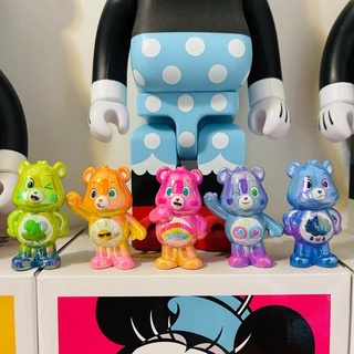 ﹍ของแท้ Care Bears love bear building blocks หมีความรุนแรงเครื่องประดับหมีชุดไข่มุกตุ๊กตา tide play blind box ซ่อน