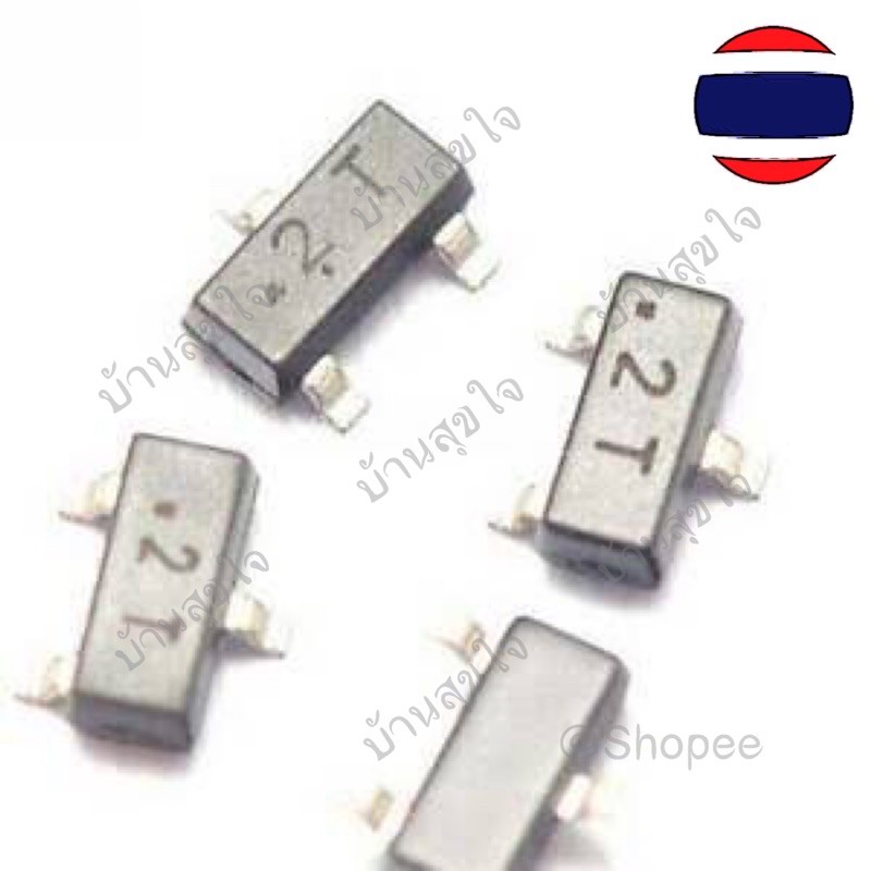 10PCS/Lot  2T SMD SOT23 MMBT4403 MMBT4403LT1G MMBT4403LT1 2N4403 600mA 40V SOT-23 PNP SMD Transistor