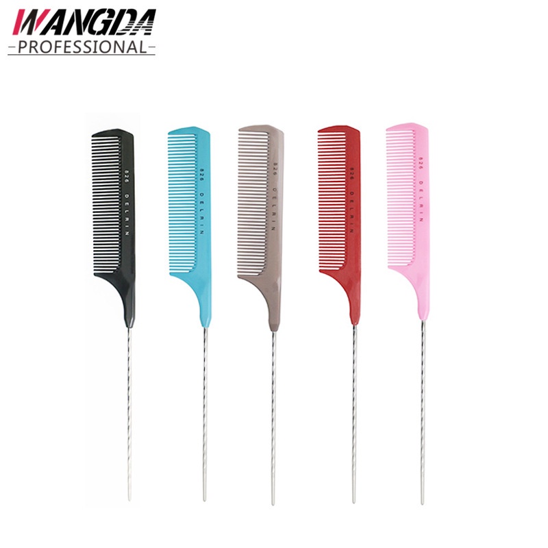 พร้อมส่ง จัดส่งด่วน#หวีเหล็ก ปลายแหลม แบบพกพา สไตล์ญี่ปุ่น สําหรับจัดแต่งทรงผม