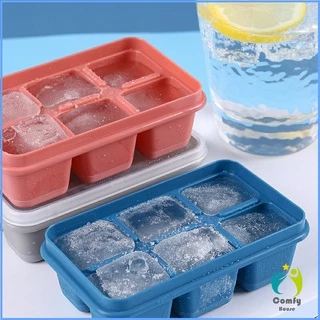 Comfy แม่พิมพ์น้ำแข็งก้อน ฝาปิด พร้อมฝา 6 ช่อง Ice tray mould