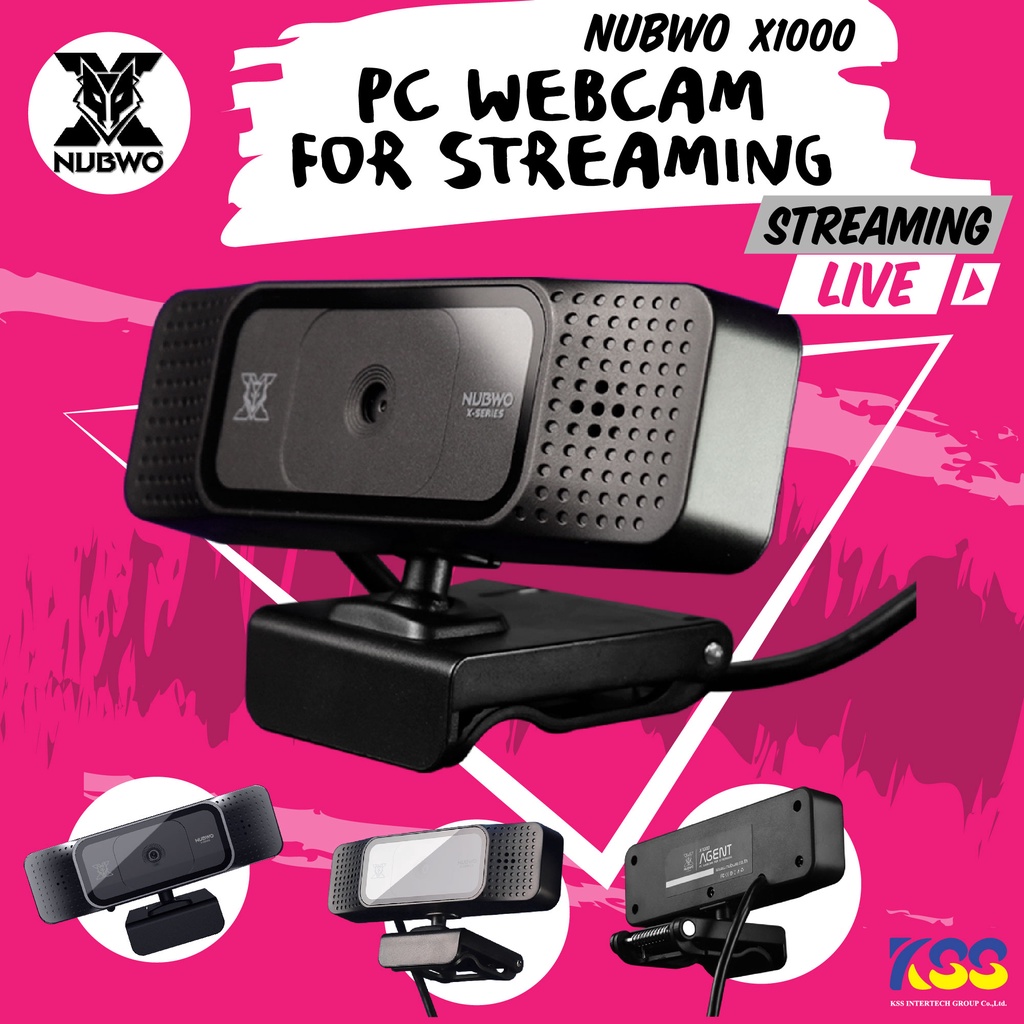 NUBWO X1000 AGENT WEBCAM LIVE STREAMING กล้องเว็บแคม